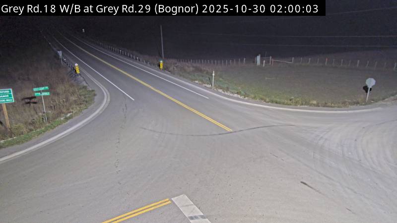 Grey Road 18 and Grey Road 29 (north of Bognor)