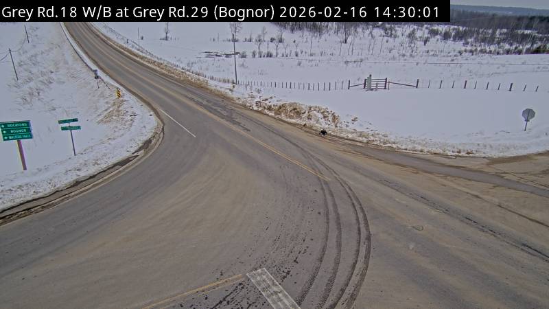 Grey Road 18 and Grey Road 29 (north of Bognor)